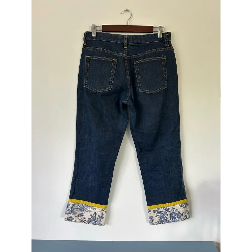Banana Republic womens jeans size 8Long cropped cute hem